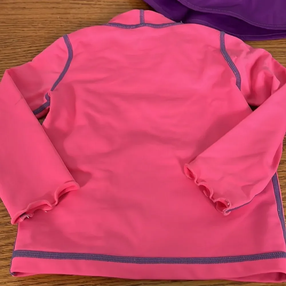 REI Toddler Rain Bucket hat & swim shirt 12-24 months